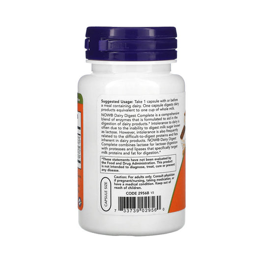 Dairy Digest Complete (Intoleranta Lactoza), Now Foods, 90 capsule