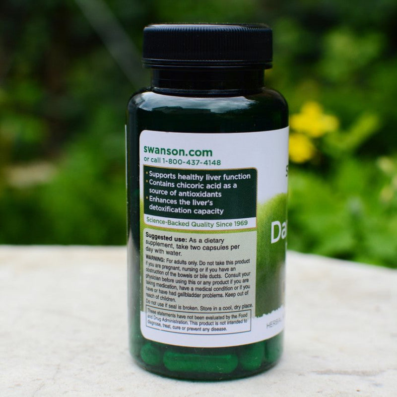 Încărcați imaginea în vizualizatorul Galerie, Dandelion Root (Papadie), 515mg, Swanson, 60 capsule SW1336
