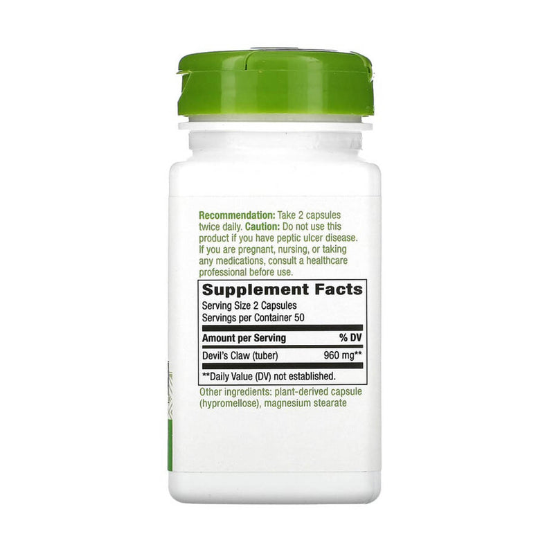 Încărcați imaginea în vizualizatorul Galerie, Devil&#39;s Claw, Secondary Root, 480 mg, Nature&#39;s Way, 100 Capsule
