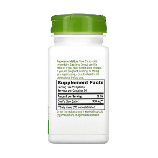 Devil's Claw, Secondary Root, 480 mg, Nature's Way, 100 Capsule