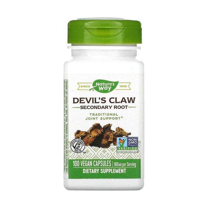 Devil's Claw, Secondary Root, 480 mg, Nature's Way, 100 Capsule