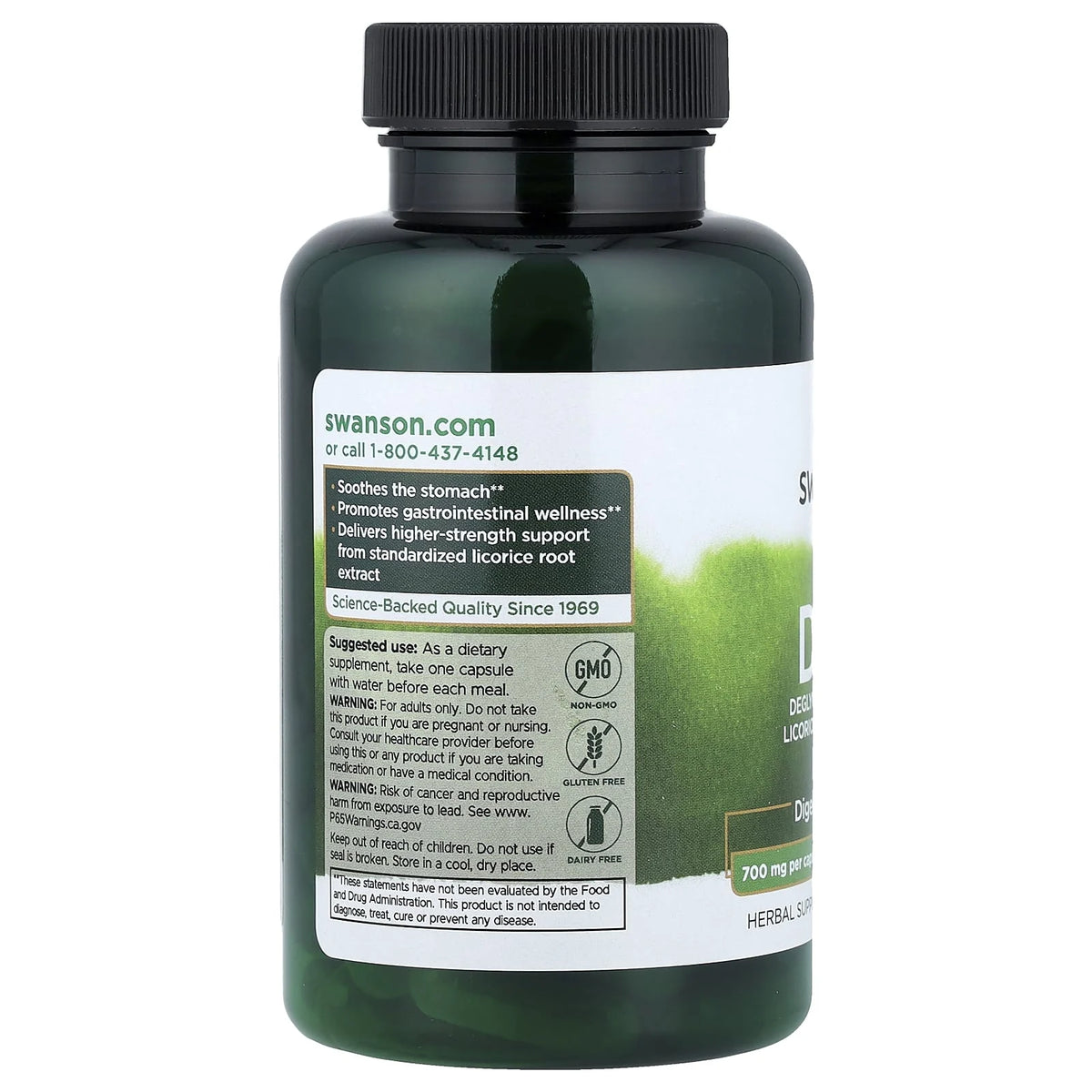 DGL (Extract Lemn Dulce), Swanson, 90 capsule SWH296