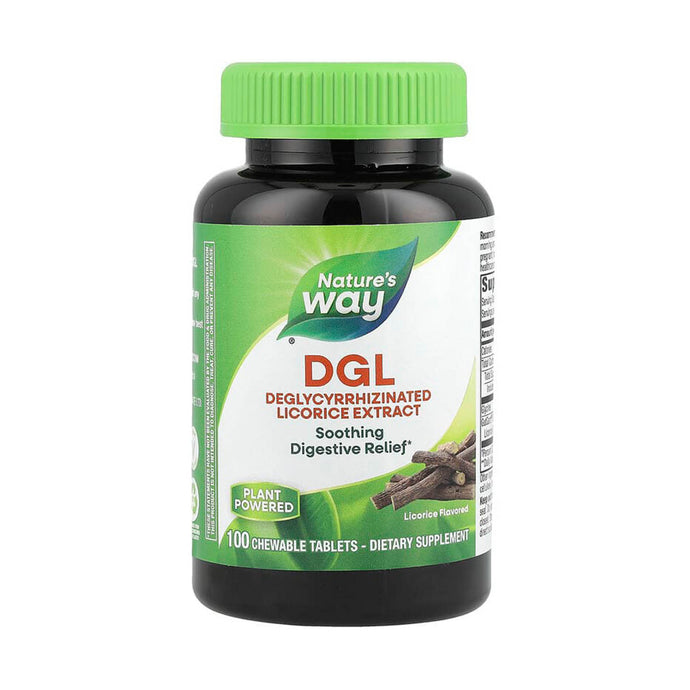 DGL, Licorice Extract, Nature's Way, 100 drajeuri