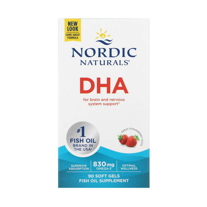 DHA (Omega 3), 480 mg, Nordic Naturals, 90 softgels