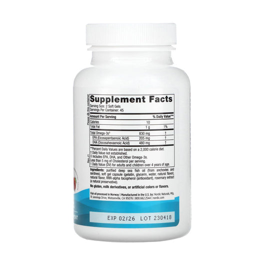 DHA (Omega 3), 480 mg, Nordic Naturals, 90 softgels