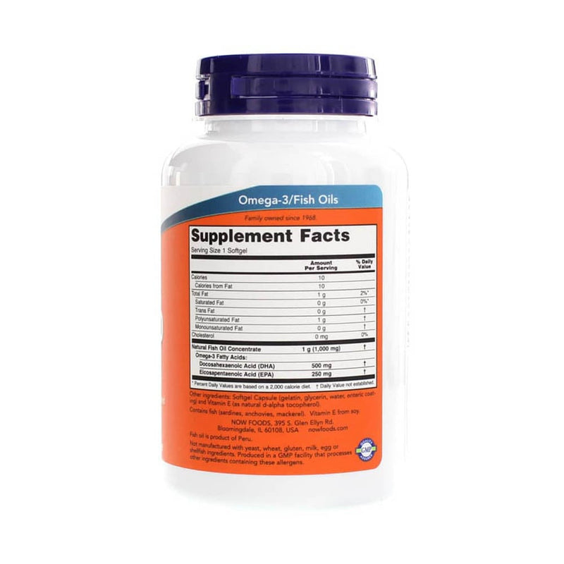 Încărcați imaginea în vizualizatorul Galerie, DHA-500 Omega 3, 500 DHA / 250 EPA, Now Foods, 90 softgels
