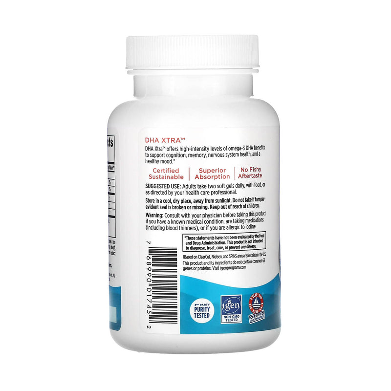 Încărcați imaginea în vizualizatorul Galerie, DHA Xtra Omega 3, 960 mg, Nordic Naturals, 60 softgels
