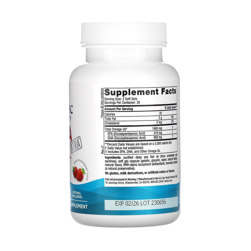 Încărcați imaginea în vizualizatorul Galerie, DHA Xtra Omega 3, 960 mg, Nordic Naturals, 60 softgels
