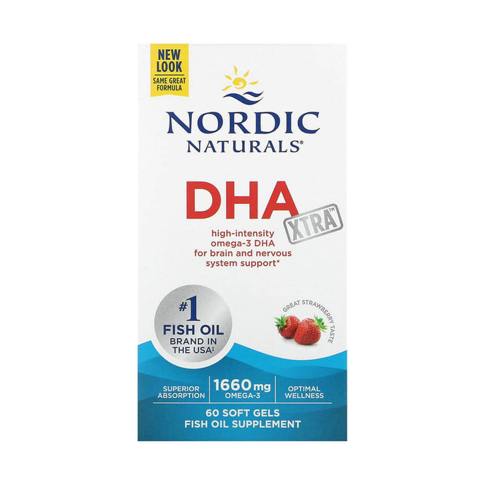 DHA Xtra Omega 3, 960 mg, Nordic Naturals, 60 softgels
