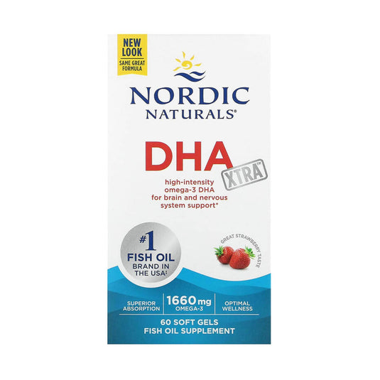 DHA Xtra Omega 3, 960 mg, Nordic Naturals, 60 softgels