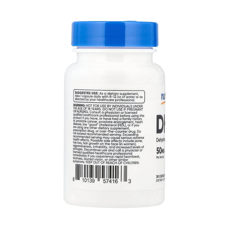 Încărcați imaginea în vizualizatorul Galerie, DHEA (Suport Hormonal), 50 mg, Nutricost, 30 Capsule
