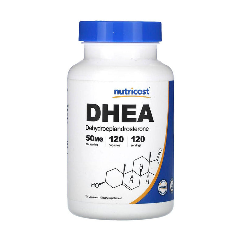 Încărcați imaginea în vizualizatorul Galerie, DHEA (Suport Hormonal), 50 mg, Nutricost, 30 Capsule
