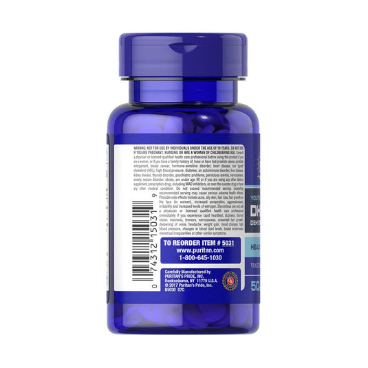 DHEA (Dehidroepiandrosteron), 50 mg, Puritans Pride, 50 tablete