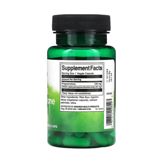 DHEA & Pregnenolone, Swanson, 60 capsule SWU829