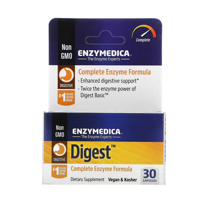 Digest, Complete Enzyme Formula, Enzymedica, 30 capsule