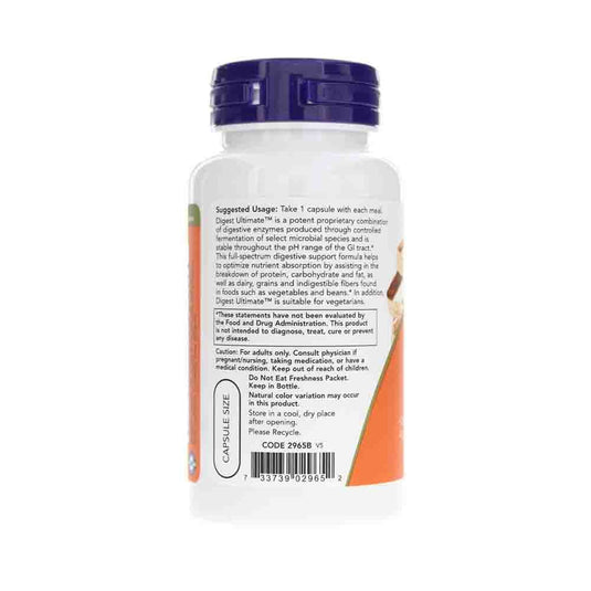 Digest Ultimate (Enzime cu Spectru Complet), Now Foods, 60 capsule