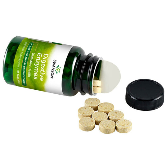 Digestive Enzymes, Swanson, 90 tablete SW712