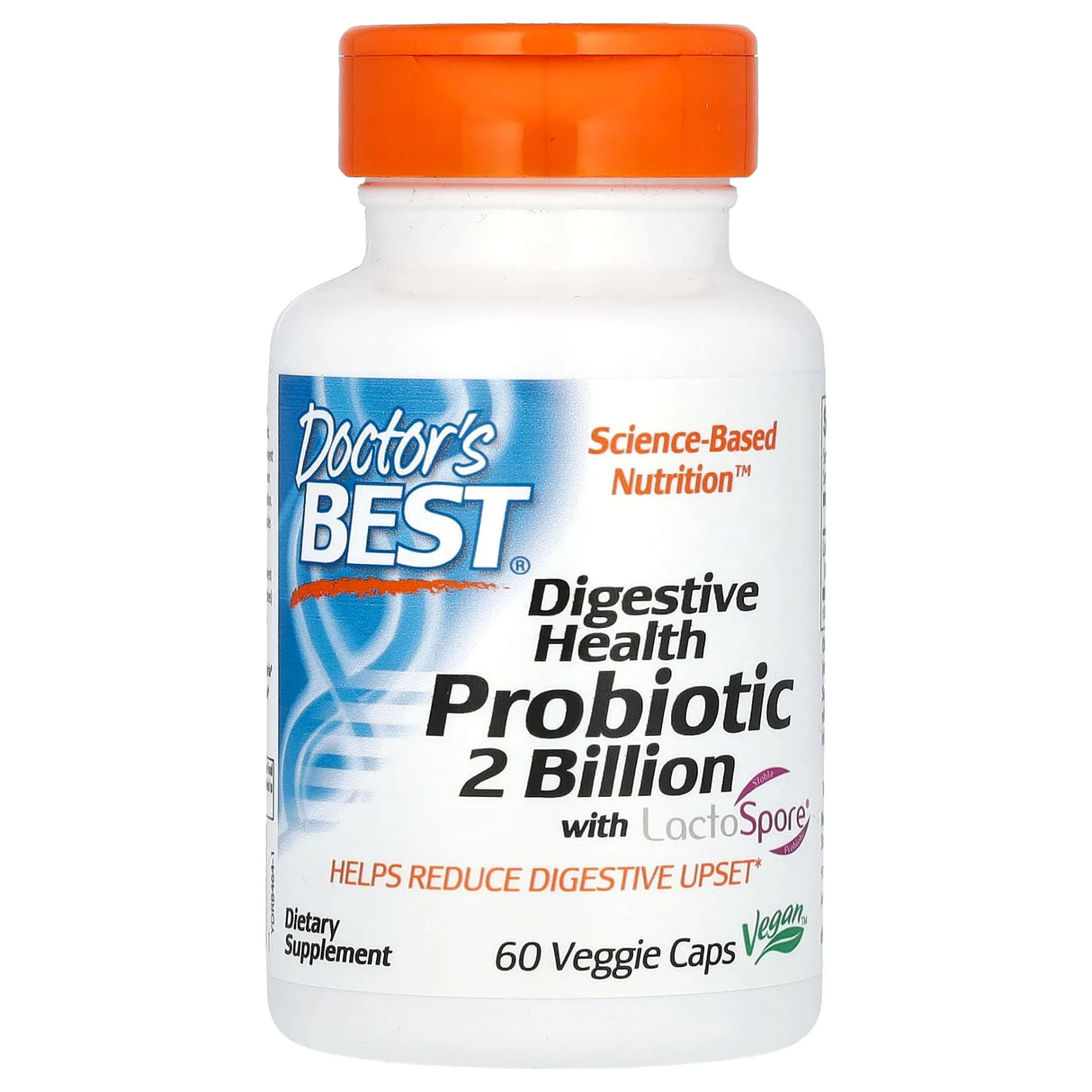 Digestive Health, Probiotic 2 Billion with LactoSpore, Doctor's Best, 60 capsule