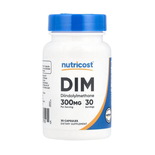 DIM 300 (Diindolylmethane), 300 mg, Nutricost, 30 Capsule