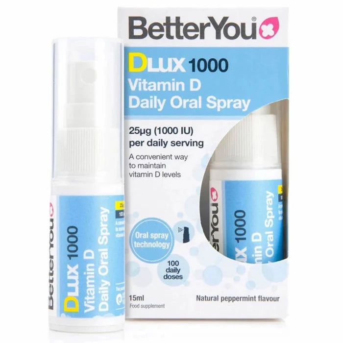 DLUX 1000 IU Vitamin D Oral Spray, BetterYou, 15ml