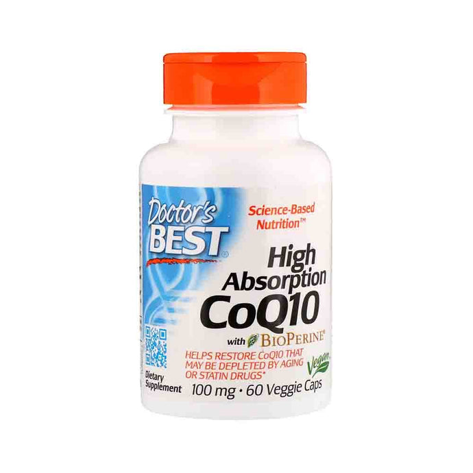 High Absorption CoQ10 with BioPerine, Doctor's Best, 60 Veggie Caps