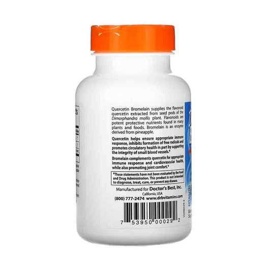 Quercetin with Bromelain (Antioxidant), Doctor's Best, 180 capsule