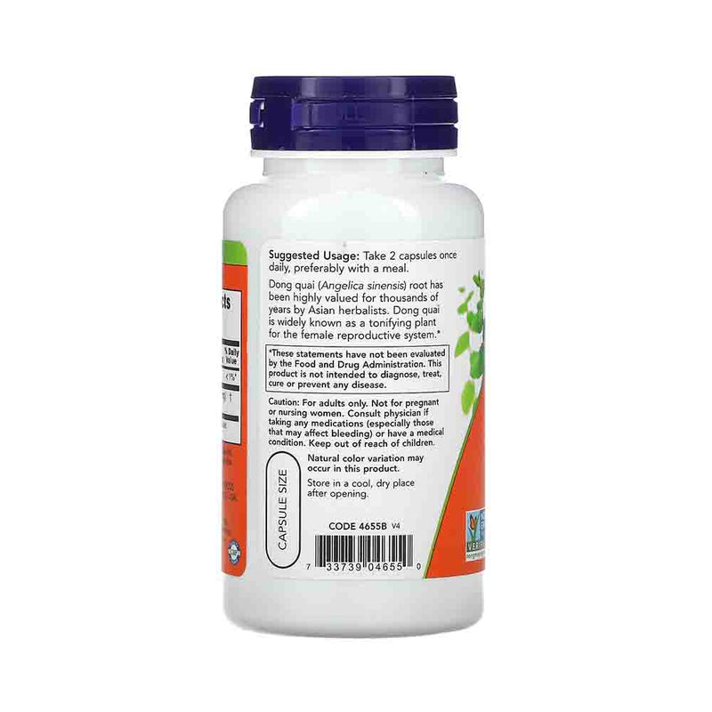 Încărcați imaginea în vizualizatorul Galerie, Dong Quai Organic (Angelica Sinesis) 520mg, Now Foods, 100 capsule
