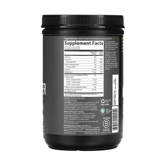 Dr. Formulated Keto, Organic MCT Powder, Garden of Life, 300 g