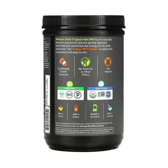 Dr. Formulated Keto, Organic MCT Powder, Garden of Life, 300 g