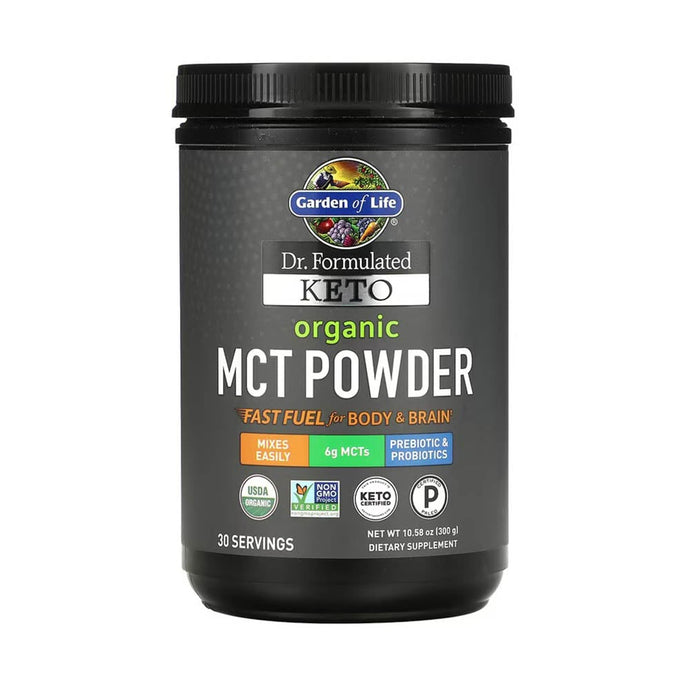 Dr. Formulated Keto, Organic MCT Powder, Garden of Life, 300 g