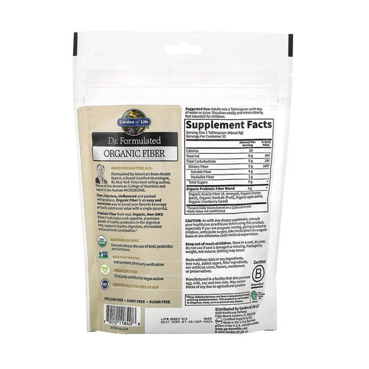 Fibre Prebiotice Organice, Dr. Formulated, Garden of Life, 192 g