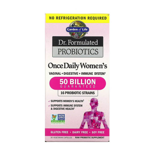 Dr. Formulated Probiotics, Once Daily Women's 50 Billion, Garden of Life, 30 capsule