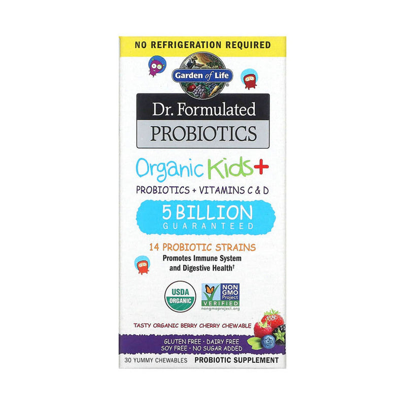 Încărcați imaginea în vizualizatorul Galerie, Dr. Formulated Probiotics, Organic Kids +, Garden of Life, 30 drajeuri

