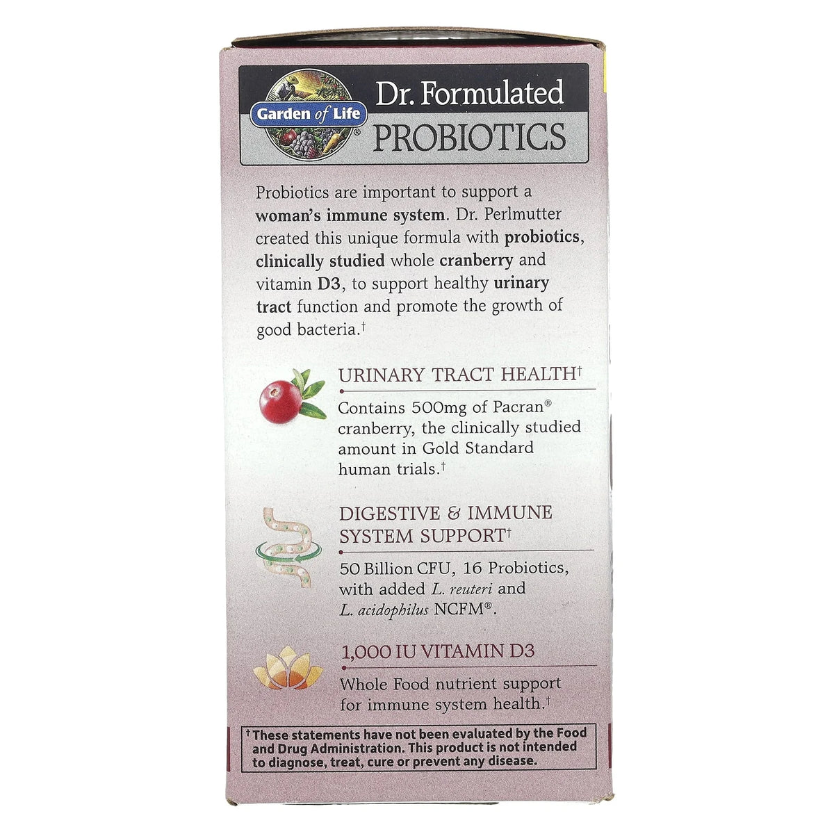 Dr. Formulated Probiotics, Urinary Tract+, Garden of Life, 60 capsule