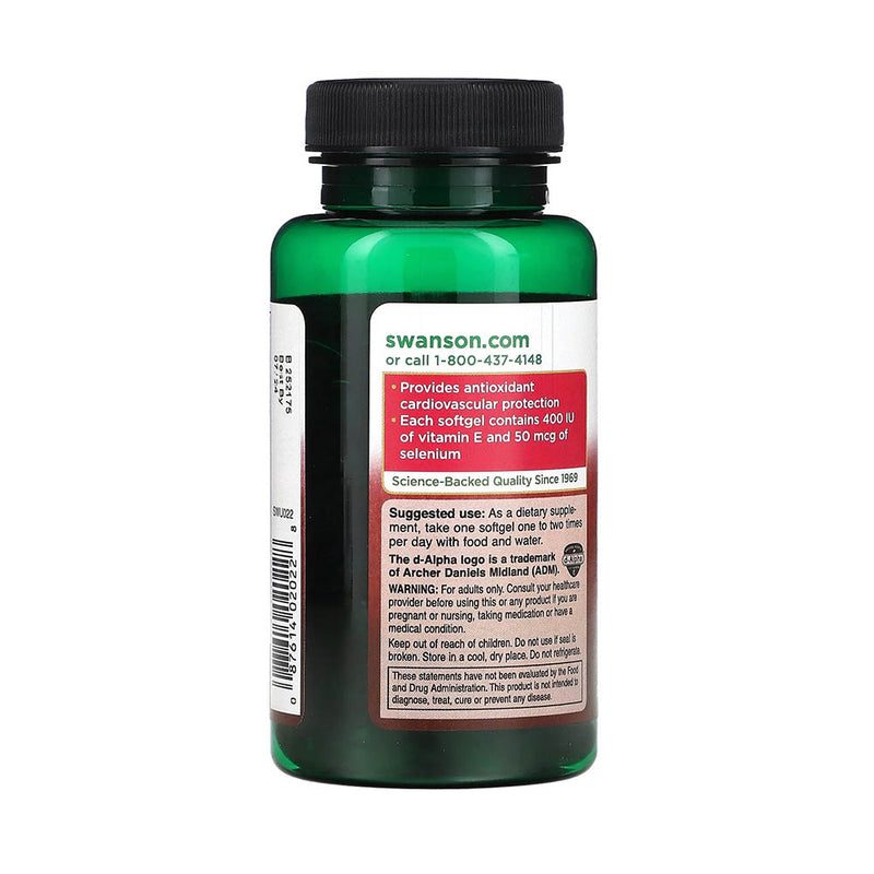 Încărcați imaginea în vizualizatorul Galerie, E-400 with Selenium, Swanson, 90 softgels SWU022
