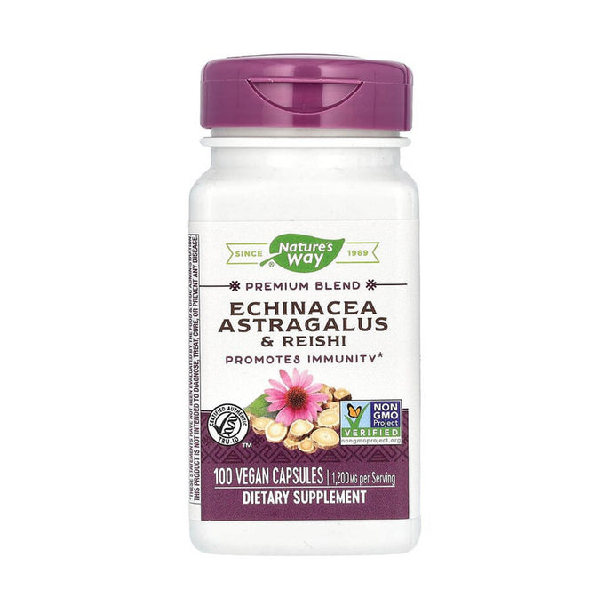 Echinacea Astragalus & Reishi, 1200 mg, Nature's Way, 100 Capsule