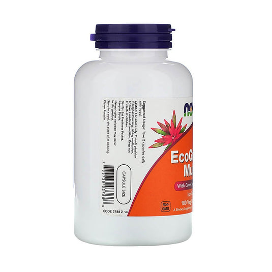 EcoGreen Multi, Iron-Free, Now Foods, 180 capsule