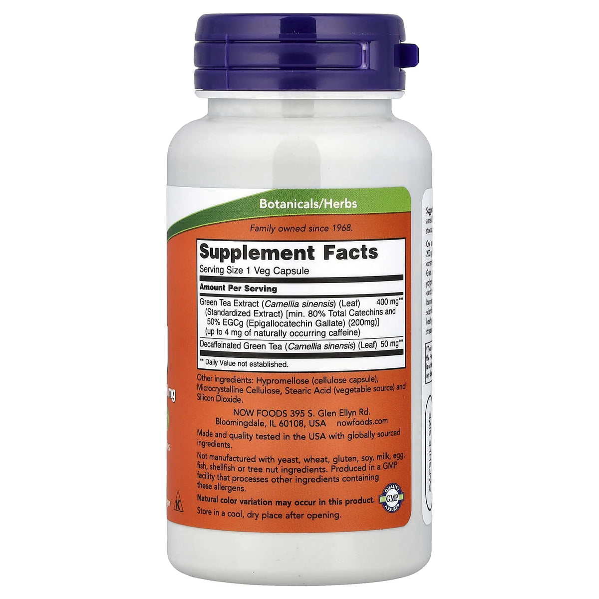 EGCg Green Tea Extract (Ceai Verde) 400mg, Now Foods, 90 capsule