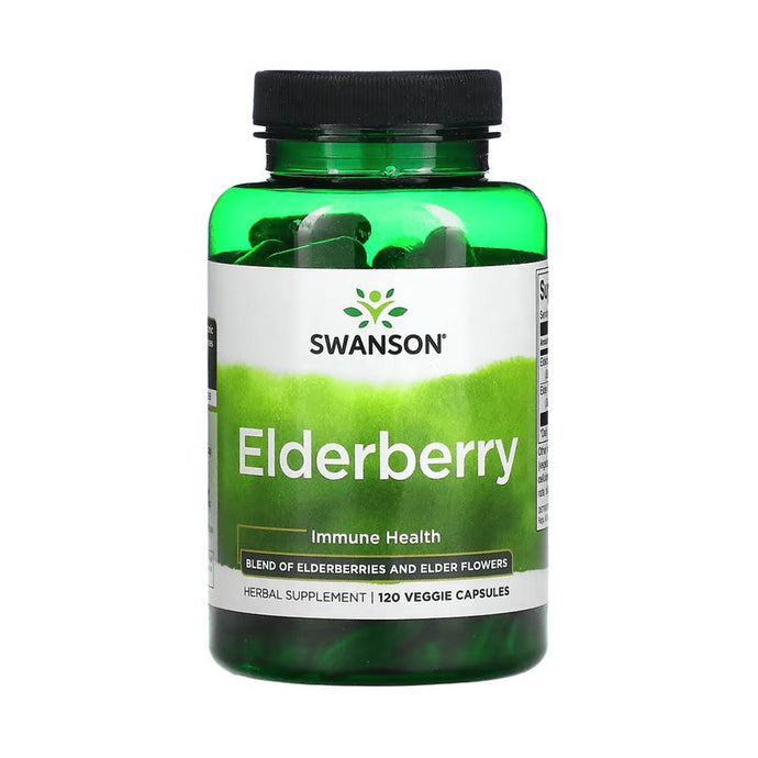 Elderberry (Fructe și Flori de Soc), Swanson, 120 capsule SW1673