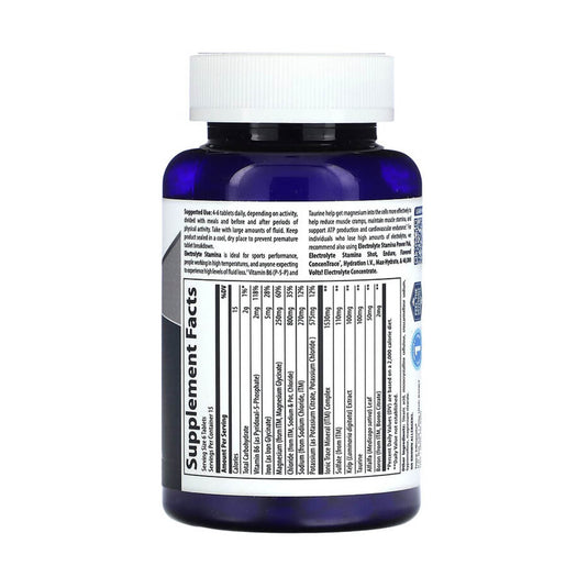 Electrolyte Stamina, Trace Minerals, 90 tablete
