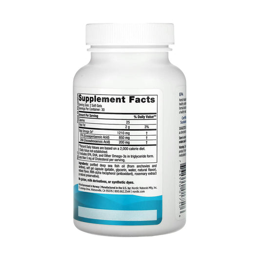 EPA Omega 3, Fish Oil, Nordic Naturals, 60 softgels