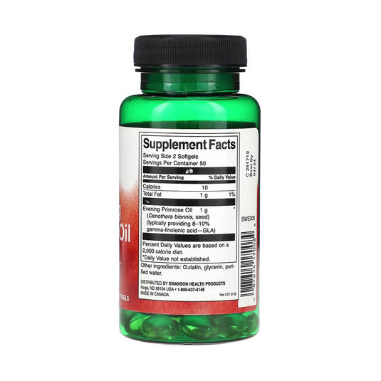 Evening Primrose Oil, 500 mg, Swanson, 100 softgels SWE008