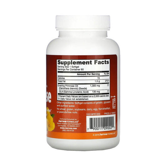 Evening Primrose (Ulei de Primula), 1300 mg, Jarrow Formulas, 60 softgels