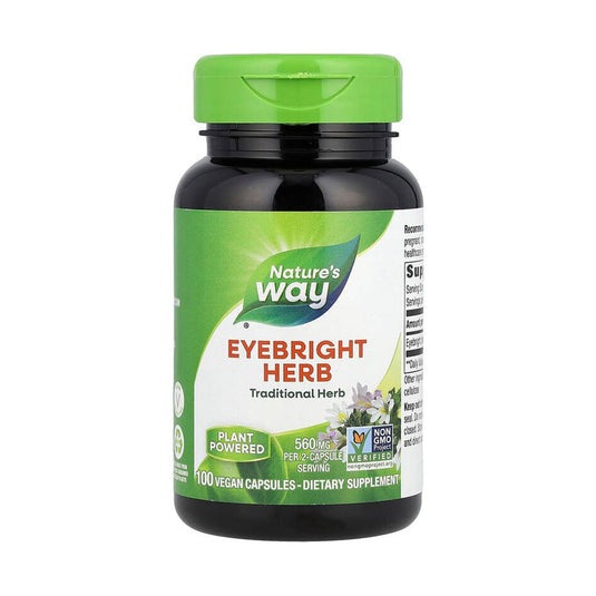 Eyebright Herb (Sănătatea Oculară), 280 mg, Nature's Way, 100 Capsule