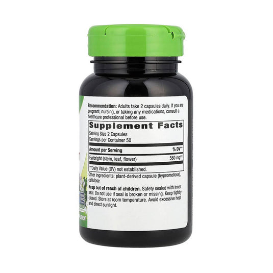 Eyebright Herb (Sănătatea Oculară), 280 mg, Nature's Way, 100 Capsule