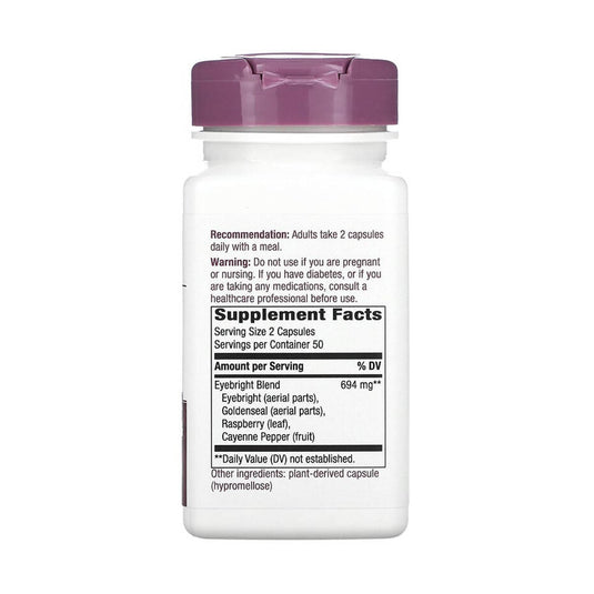 Eyebright, Herbal Blend (Sănătatea Ochilor) 694 mg, Nature's Way, 100 capsule