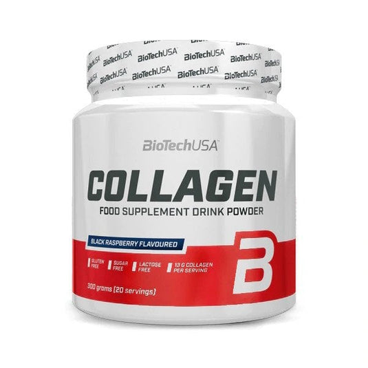 Colagen cu Acid Hialuronic, BiotechUSA, 300g