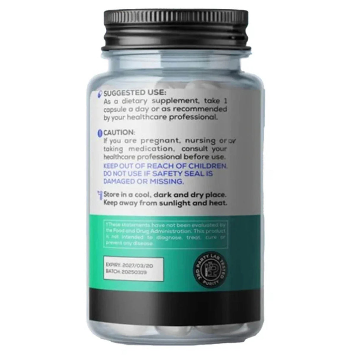 Fadogia Agrestis (Potență și Vitalitate Masculină) 600 mg, Oly, 60 capsule