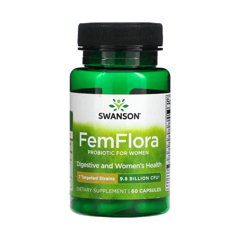 Încărcați imaginea în vizualizatorul Galerie, FemFlora Probiotic for Women, 9.8 Billion, Swanson, 60 capsule SWU534
