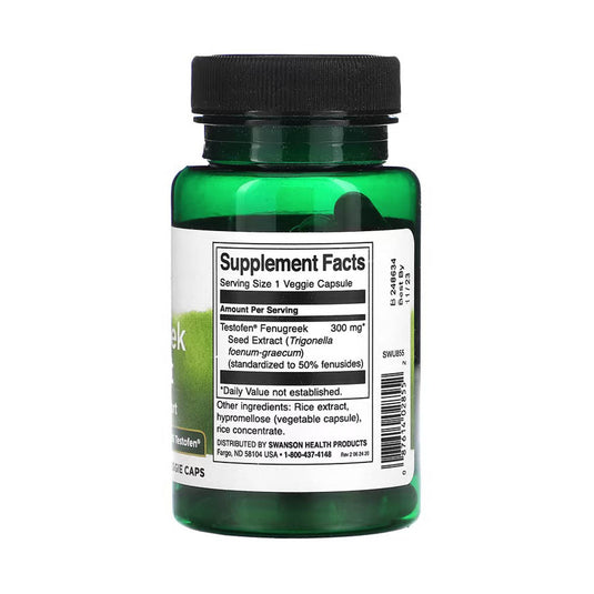 Fenugreek Extract, 300 mg, Swanson, 60 capsule SWU855